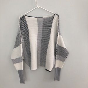 Black and white sweater